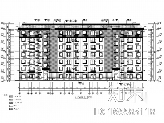 [河北]七层砌体结构单元式住宅楼结构施工图（含建施）cad施工图下载【ID:166585118】