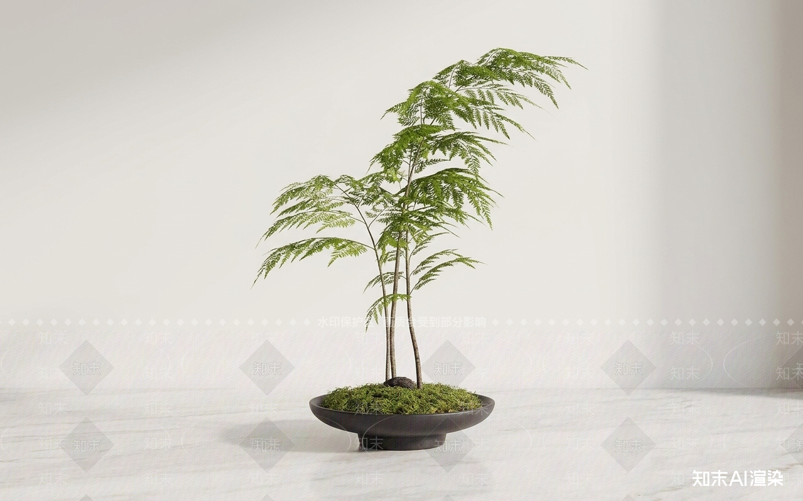 风格化绿植盆栽盆栽3D模型下载【ID:1227500446】