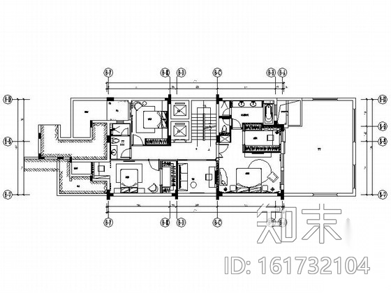 [深圳]名师设计时尚双层叠加别墅样板房装修施工图（含实...施工图下载【ID:161732104】