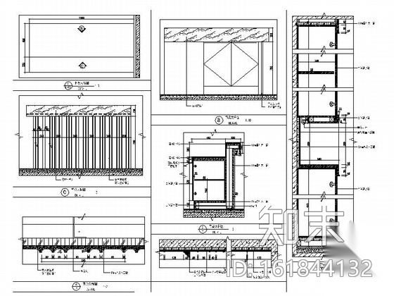 [上海]SOHO风格两层别墅样板房室内装修施工图cad施工图下载【ID:161844132】