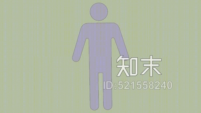 男厕符号SU模型下载【ID:521558240】