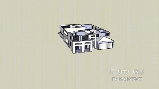 H43房子内部+外部SU模型下载【ID:622167567】