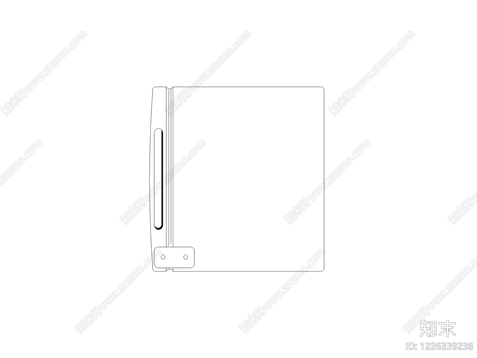 现代开关插座CAD图纸