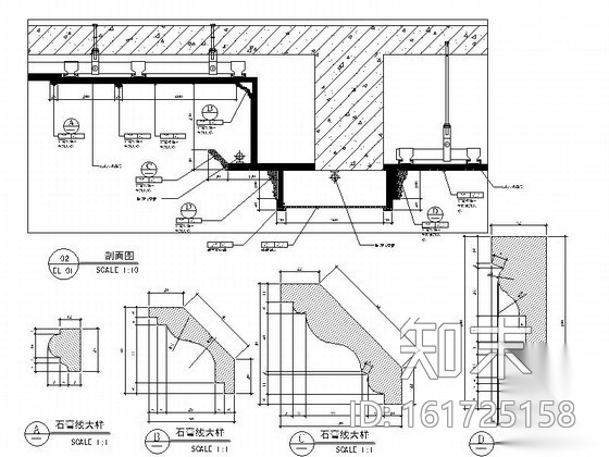 [深圳]高档精装三居室装修施工图cad施工图下载【ID:161725158】