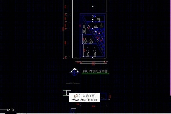 多种酒柜、书柜详图~~cad施工图下载【ID:36905969】