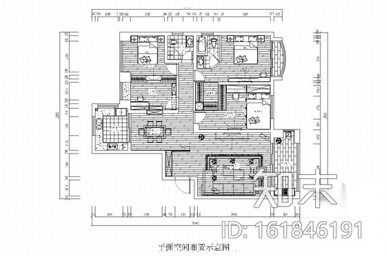 [赣州]历史文化名城花园式小区现代风格两居室装修图施工图下载【ID:161846191】
