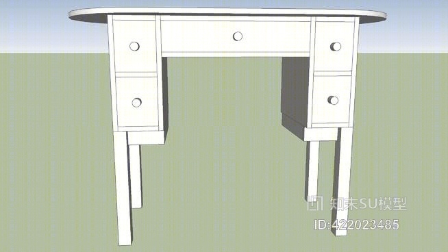 梳妆台SU模型下载【ID:422023485】