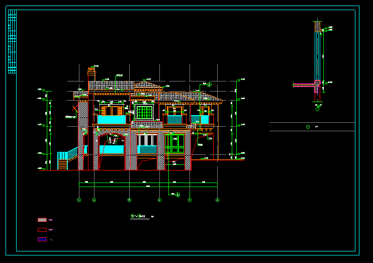 现代风格二层别墅建筑方案设计文本（包含CAD）施工图下载【ID:150024159】