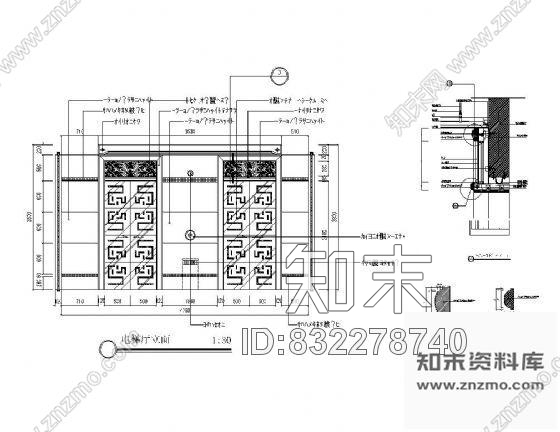 图块/节点酒店电梯间详图cad施工图下载【ID:832278740】