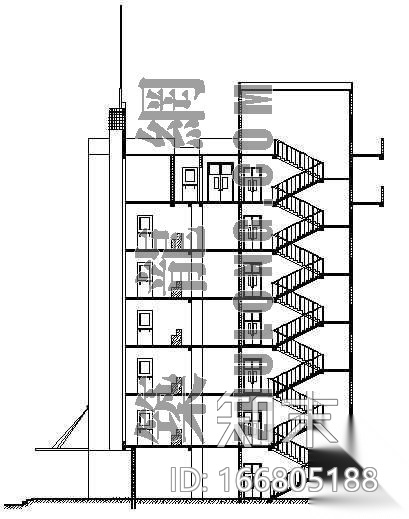 某医院住院部建筑施工图（全套）cad施工图下载【ID:166805188】