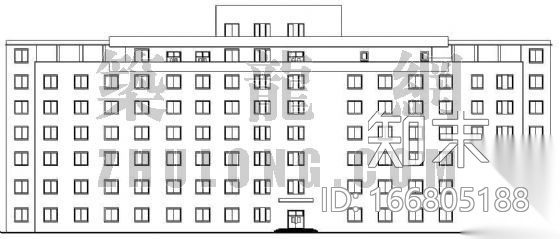 某医院住院部建筑施工图（全套）cad施工图下载【ID:166805188】