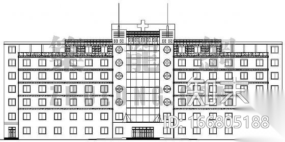 某医院住院部建筑施工图（全套）cad施工图下载【ID:166805188】