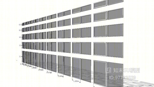窗户组合SU模型下载【ID:97763529】