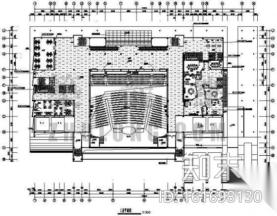 某会展中心装修施工平面图cad施工图下载【ID:161698130】