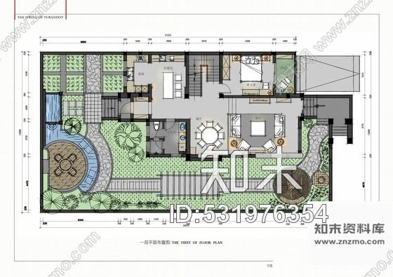 施工图江宁法式贵族风情两层别墅室内CAD施工图含实景图及彩色平面cad施工图下载【ID:531976354】