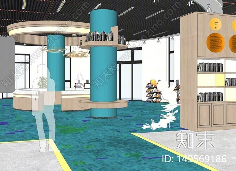 接待大厅SU模型下载【ID:149569186】