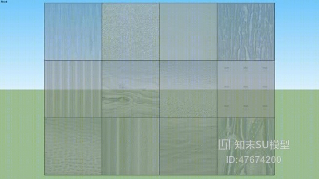 墙饰隔断SU模型下载【ID:47674200】