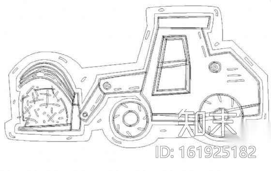 卡车图块6cad施工图下载【ID:161925182】