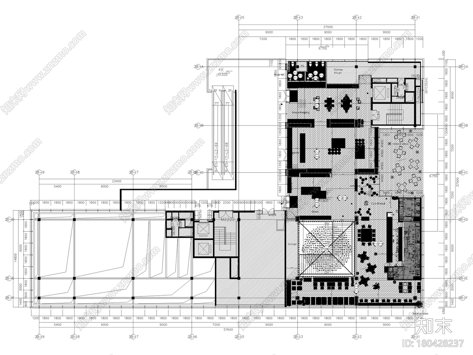 [成都]三层MUJI旗舰店室内设计施工图+摄影cad施工图下载【ID:180428237】