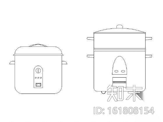 厨房用品图块cad施工图下载【ID:161808154】