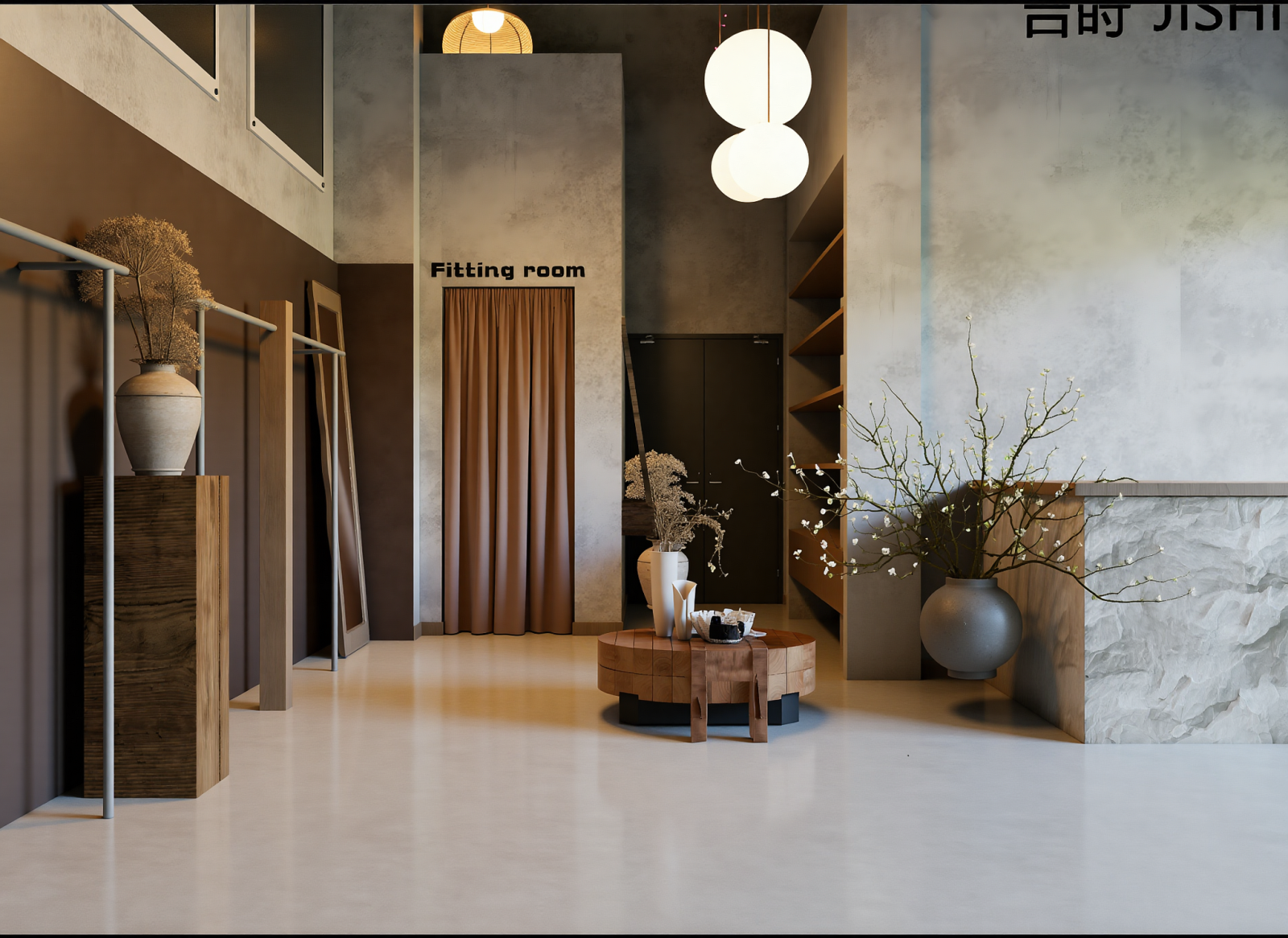 工业服装展厅3D模型下载【ID:1215072298】