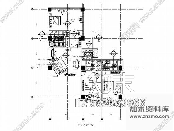 施工图国际酒店豪华套房装修图cad施工图下载【ID:532063666】