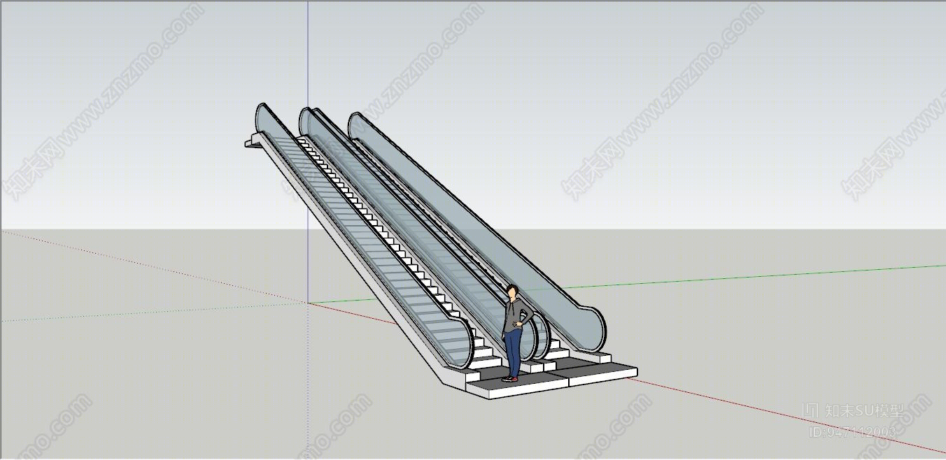 户外景观电梯SU模型下载【ID:947112003】