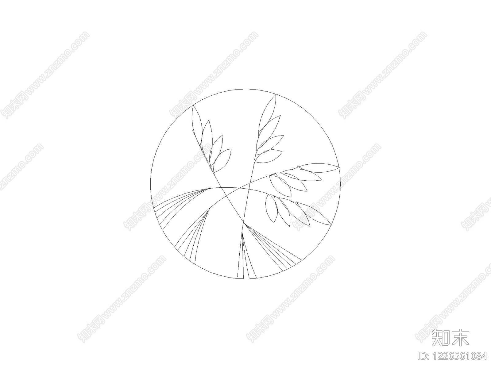 现代灌木种植CAD图纸