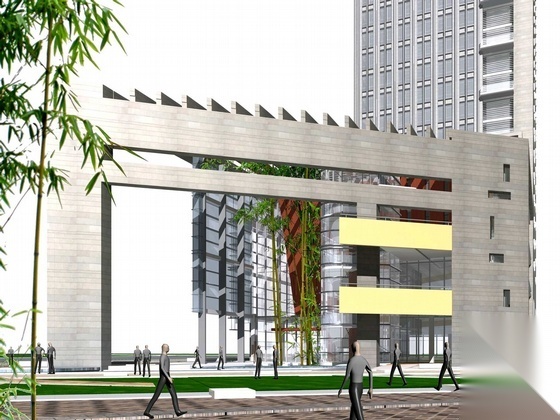 台州某电力大厦建筑方案文本cad施工图下载【ID:167507162】