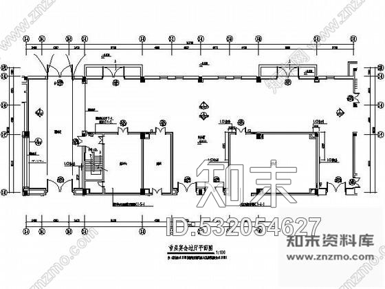 施工图主题酒店宴会厅过厅施工图cad施工图下载【ID:532054627】