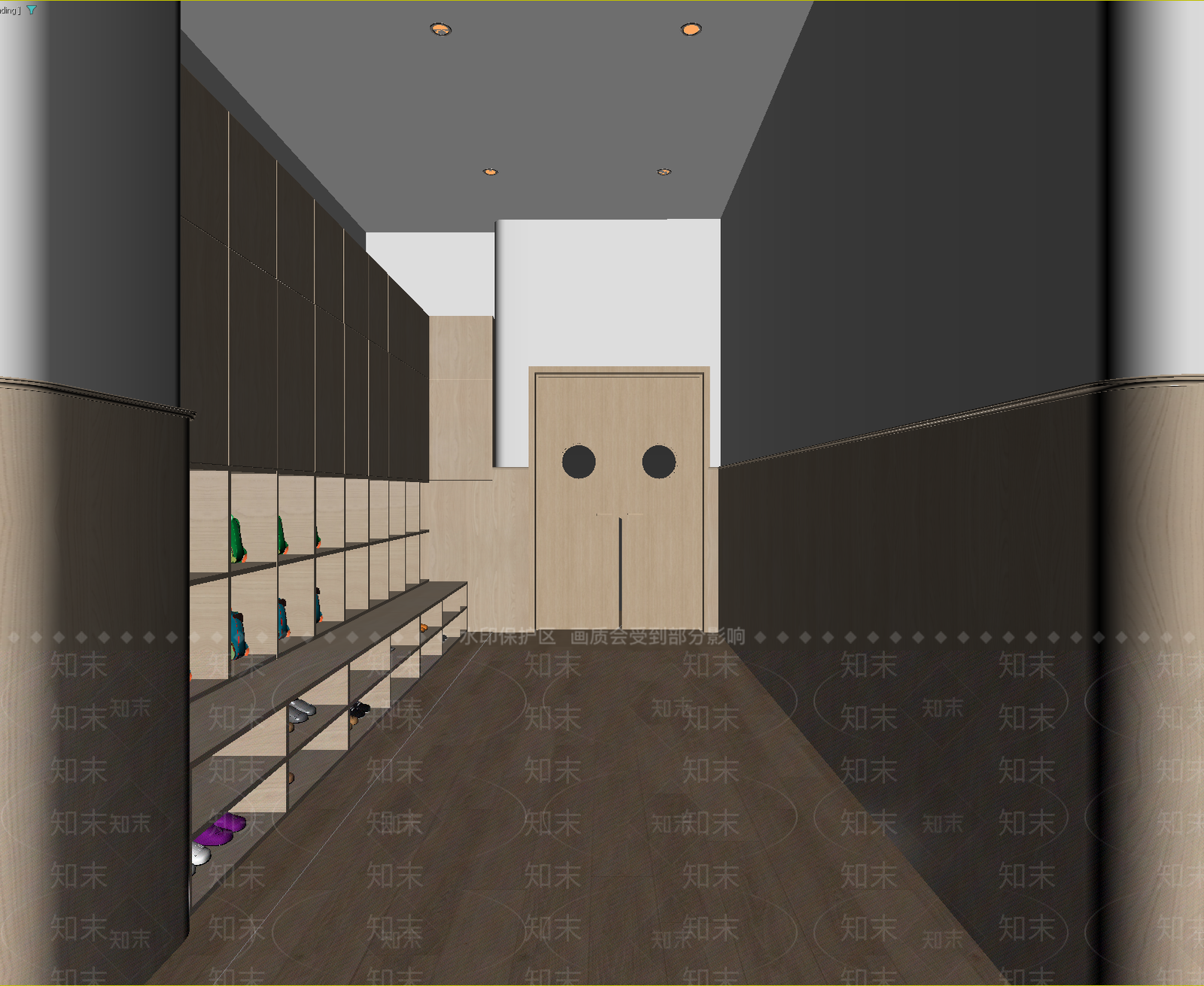 现代更衣室3D模型下载【ID:1214851770】
