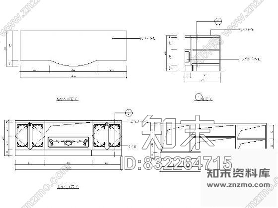 图块/节点中式包房电视柜详图cad施工图下载【ID:832264715】