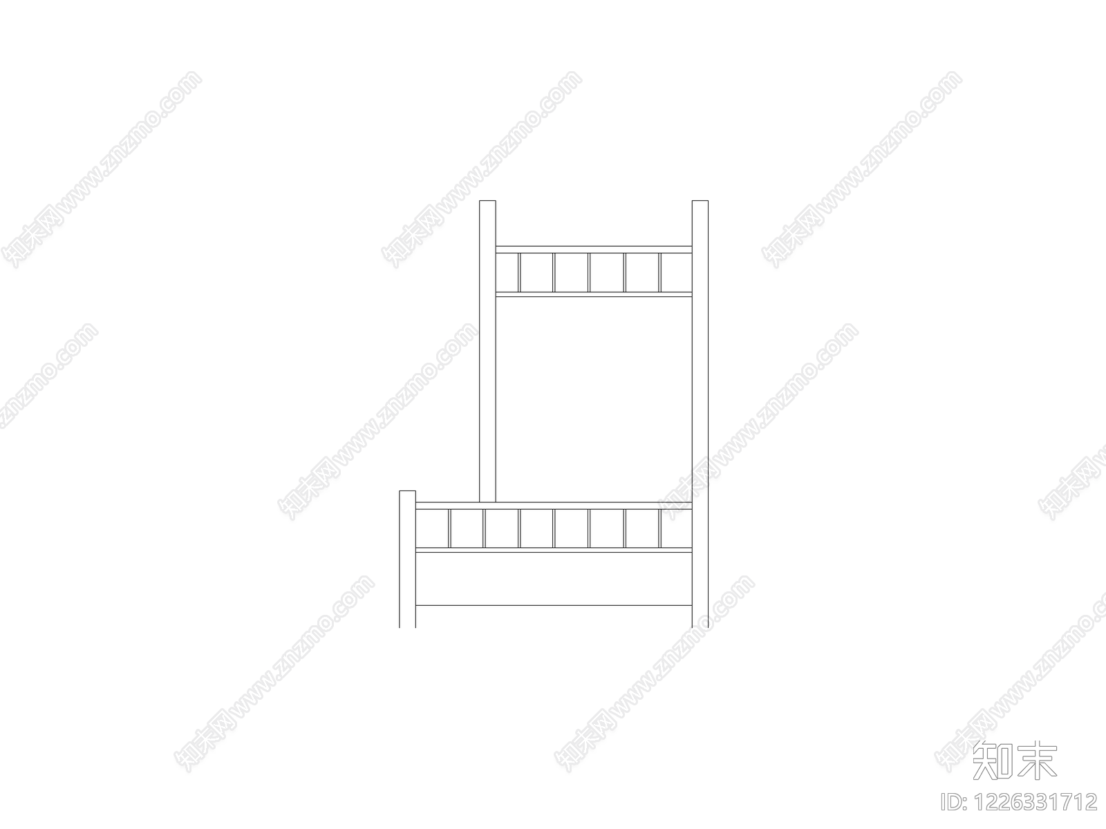 床CAD图纸