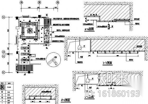 某沐足城装修图cad施工图下载【ID:161860193】