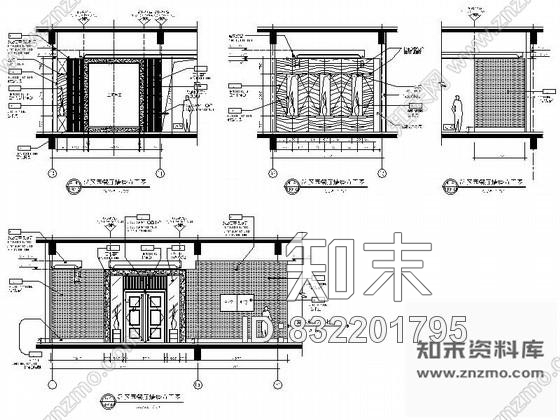 图块/节点华丽西餐厅立面图cad施工图下载【ID:832201795】