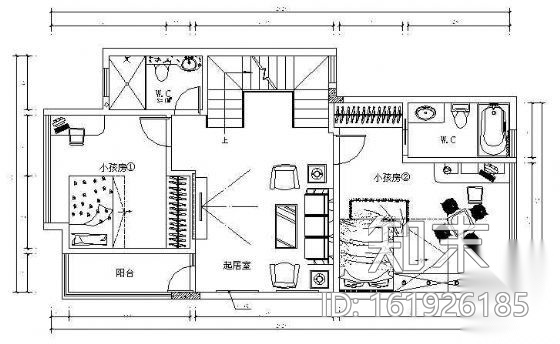 凯因新城别墅装修cad施工图下载【ID:161926185】