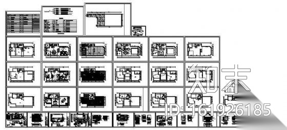 凯因新城别墅装修cad施工图下载【ID:161926185】