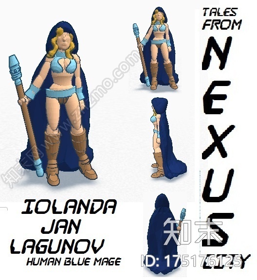 动漫人物3d打印模型下载【ID:175176125】