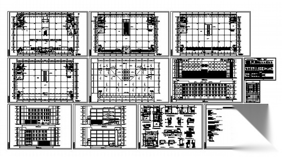 某四层超市建筑施工图（带效果图）cad施工图下载【ID:151493100】