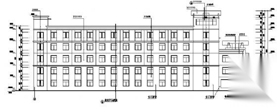 某五层办公楼建筑方案图cad施工图下载【ID:151434152】