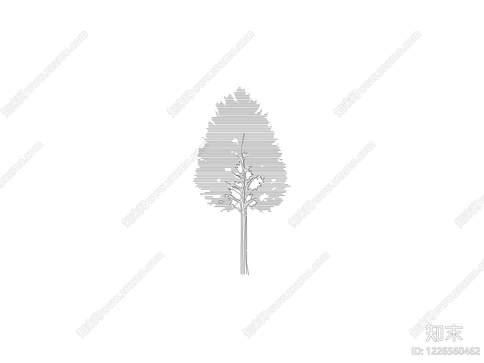 种绿植盆栽图块cad施工图下载【ID:1226560462】