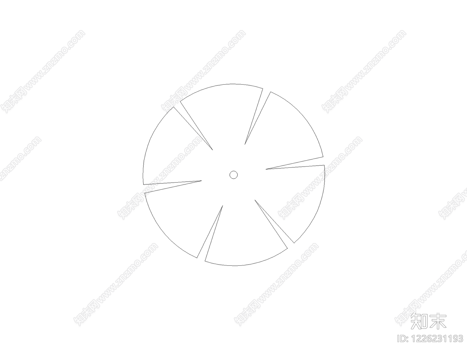 现代绿植CAD图纸