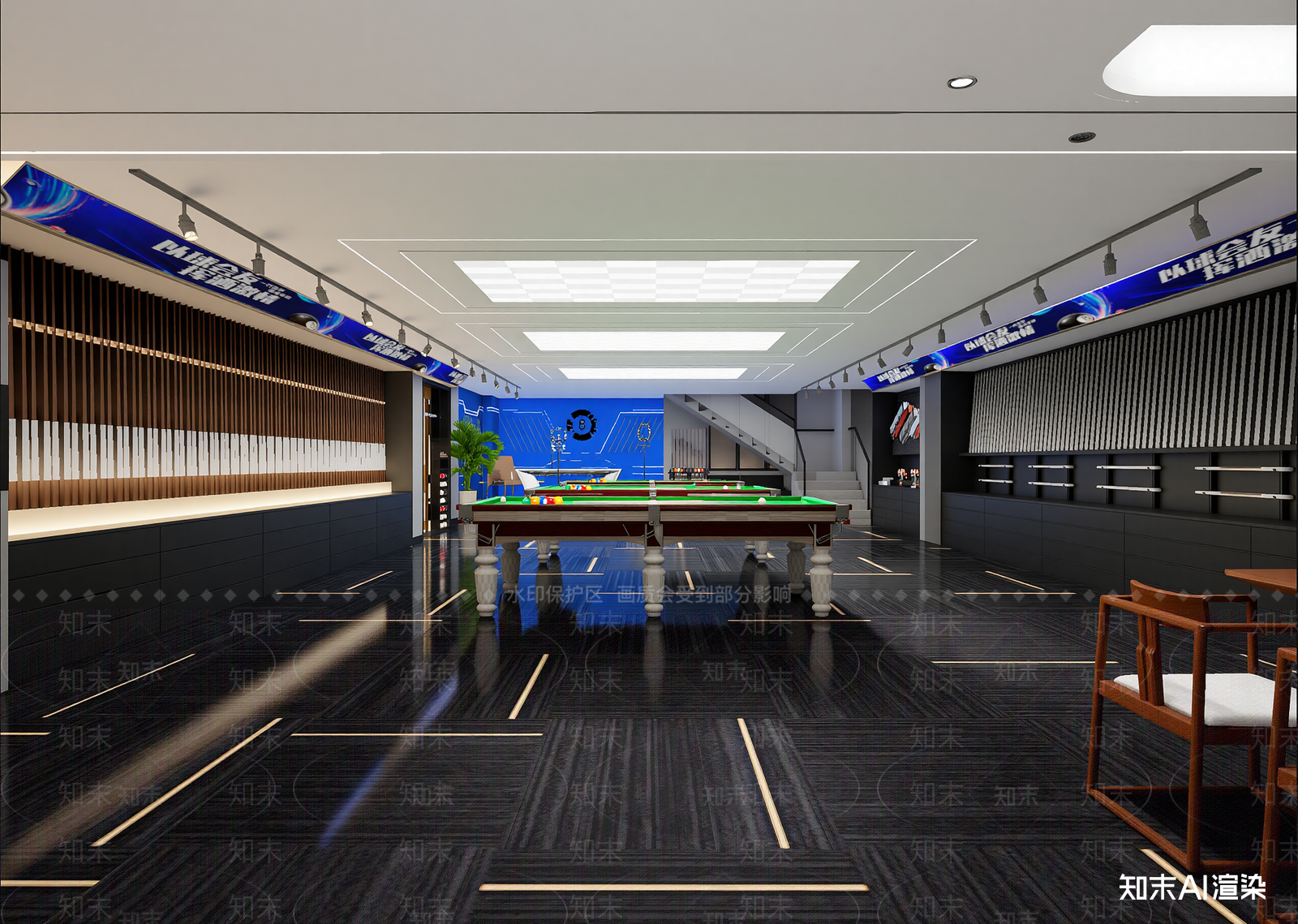 现代台球室3D模型下载【ID:1214768601】