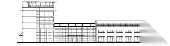 [南京]某四层农机化服务中心建筑施工图cad施工图下载【ID:165401110】