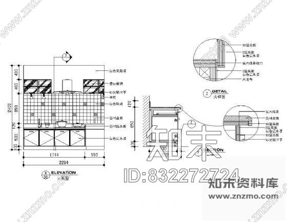 图块/节点家居橱柜详图施工图下载【ID:832272724】