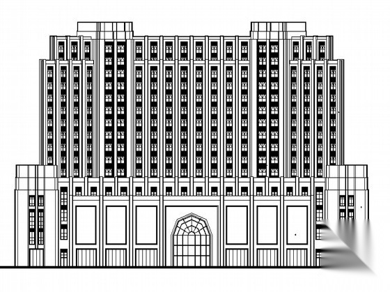 [衢州]某四层综合商务楼建筑方案图（含效果图）cad施工图下载【ID:166727169】