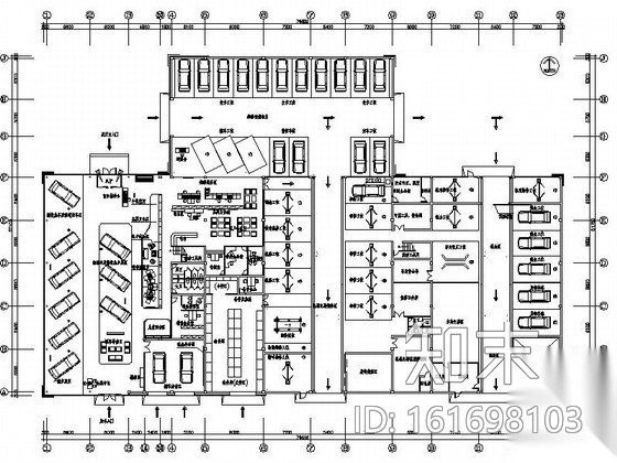 雪铁龙汽车精装服务展销网点室内装饰施工图cad施工图下载【ID:161698103】