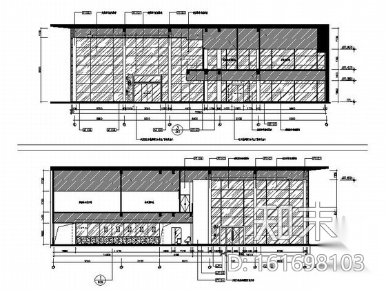 雪铁龙汽车精装服务展销网点室内装饰施工图cad施工图下载【ID:161698103】