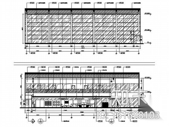 雪铁龙汽车精装服务展销网点室内装饰施工图cad施工图下载【ID:161698103】