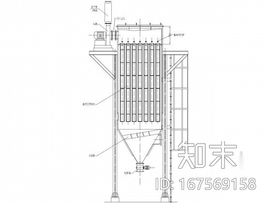 袋滤除尘器全套图纸cad施工图下载【ID:167569158】